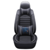 Black & White Universal Car Seat Covers with Pillow Explorer PU Leather Auto Accessories -- 724 online auto accessories shopping store in Canada