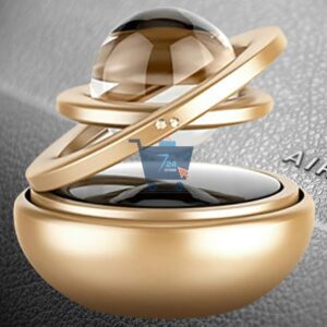LUYANhapy9 Car Interior Accessories, Solar Energy Suspension Car Double Ring Rotating Auto Car Decoration Gift Air Freshener Purifier in Ontario Canada (3)