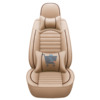 Black & Beige Universal Car Seat Covers Leather with Pillow car Auto Accessories -- 724 online auto accessories shopping store in Canada