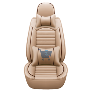 Black & Beige Universal Car Seat Covers Leather with Pillow car Auto Accessories -- 724 online auto accessories shopping store in Canada
