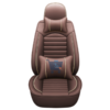 Black & Coffee Universal Car Seat Covers Leather with Pillow All Cars Auto Accessories -- 724 online auto accessories shopping store in Canada