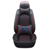 Black & Red Universal Car Seat Covers with Pillow Explorer PU Leather Auto Accessories -- 724 online auto accessories shopping store in Canada